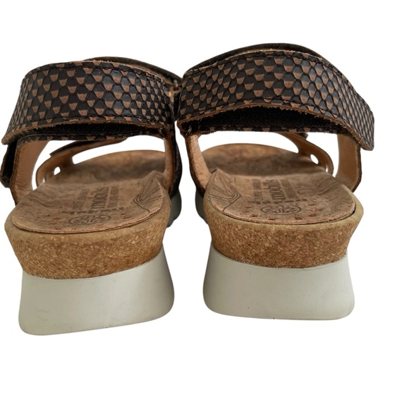 Mobils Mephisto Leather Ergonomic 37 Sandals Brown Comfort Granola Girl Gorpcore - Picture 6 of 15